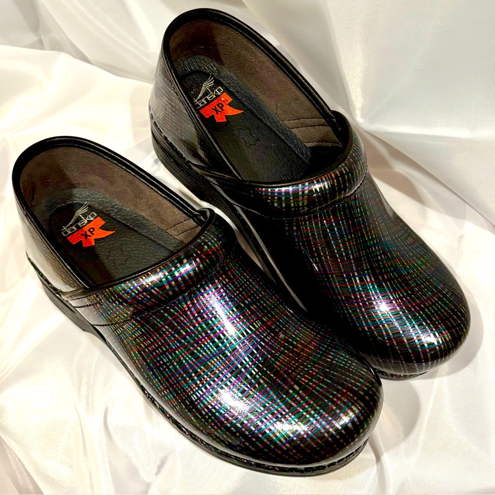 Dansko Pro XP 2.0 Iridescent Striped Clogs 40